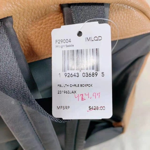 Coach F29004 Charlie Backpack In Light Saddle - Picture 5 of 5